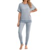 Famulily Pajamas Set for Women 2 Piece Short Sleeve Lounge