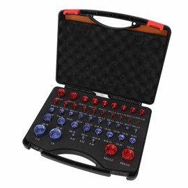 44pcs Nut and Bolt Thread Checker, Inch Metric Nut and Bolt Size Identifier Gauge Set