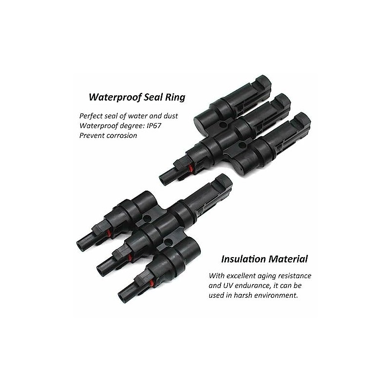 A pair of Triple Branch 1 to 3 way Solar