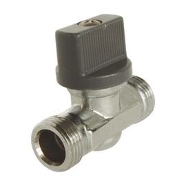 SOMATHERM FOR YOU - L28-60 - Stop direct toilet valve - chrome-plated brass - handle 1/4 - male/male 12/17