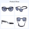 COCOSAND Baby Sunglasses with Strap Polarized Cat Eye Soft Silicone
