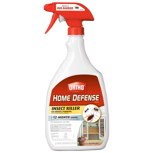 Ortho 0196410 Home Defense MAX Insect Killer Spray for Indoor and Home Perimeter, 24-Ounce (Ant, Roach, Spider, Stinkbug & Centipede Killer)