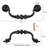 Supkiir 6 Pack Drawer Pulls Handles, 5.5" Hole Center Vintage