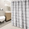 Dufu Waterproof Shower Curtain, Washable Quick Drying Textile Fabric Polyester