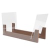 Vinyl Record Storage Holder Wooden Acrylic Multifunctional Retro Vinyl Record