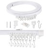 Ceiling Curtain Track Flexible Bendable Curtain Rail Curtain Tracks Set