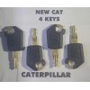 Unbranded (4) CAT Keys Excavator Caterpillar Heavy Equipment Ignition Loader