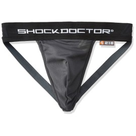 Shock Doctor Foul Cup Supporter 218 Core Supporter CP Protective Supporter for Baseball Martial Arts L BK