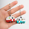 TrustBlai Camper Keychain, Double-Sided RV Camping Key Chain, Trailer Keychain