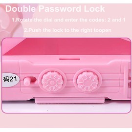 ASMANNA Pop up Multifunction Pencil Case for Kids, kawaii Pen Box Bag Pencil Holder for School Students,Cute Pencil box for Girls and Boys with Sharpener,Password Lock, Schedule, Whiteboard (Pink3)