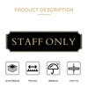 Staff Only for Office Door Wall Home and Business