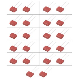 Set of 22 x 11 Values TE5 392 Fuses for Soldering Red Rectangular Circuit Board 0.5A 1A 2A 2.5A 3.15A 4A 5A 6.3A 8A 10A 15A