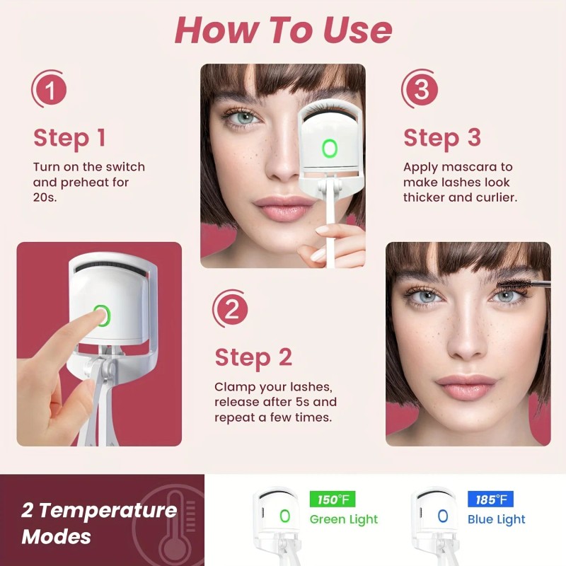 A Set of Eyelash Curlers and a Hair Trimmer Portable