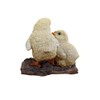 Vivid Arts Realistic Baby Chicks on Log | Resin Home