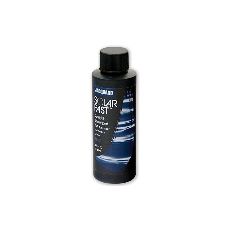 Jacquard Solarfast Dye, Blue Sun Activated Ink for Fabric Printing,