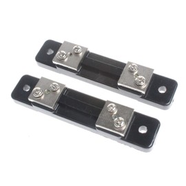 NOYITO 50A 75mV Metal Shunt Resistor External Shunt for Current Ammeter Analog Panel Meter (Pack of 2)