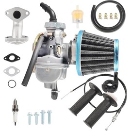 PZ20 20mm Carburetor Replacement for Tao Tao ATV 110cc 110B T125 4 Wheelers Quad Coolster 125cc for Kazuma Baja Apollo CRF70 Coolster Coleman 125cc 20mm Carb with Air Filter