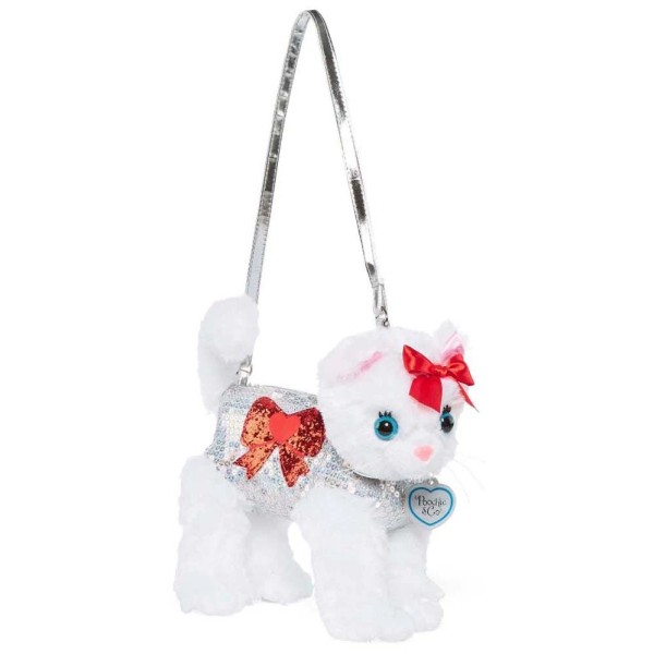Poochie & Co Chloe the Cat Plush Purse with Red