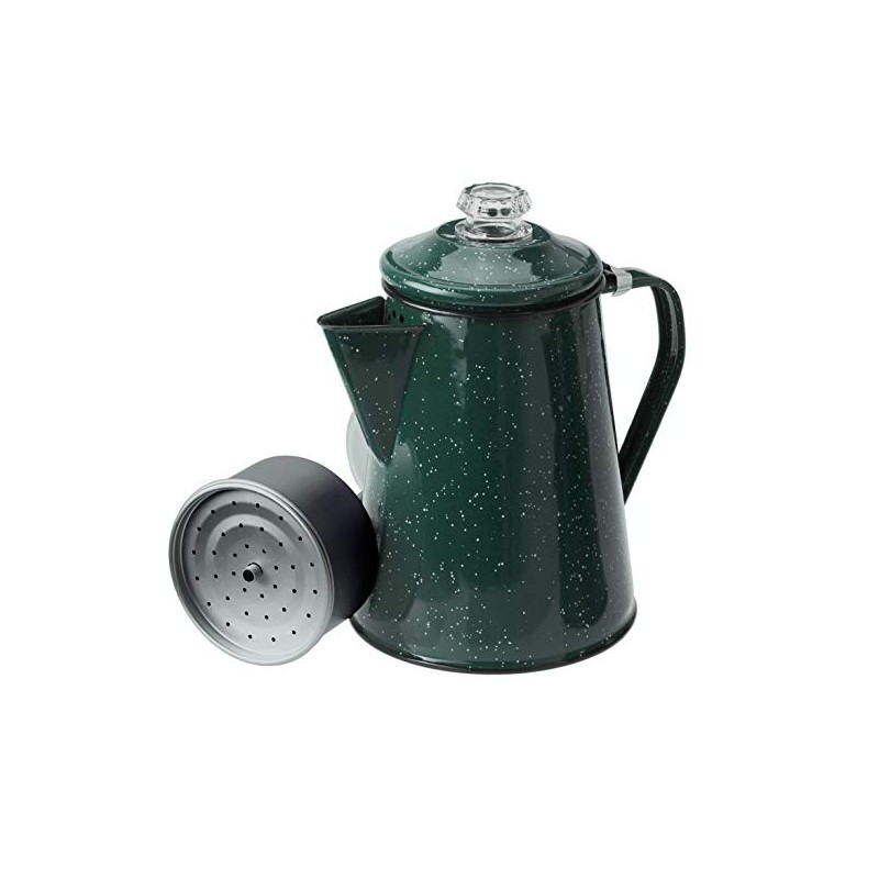 GSI Outdoors Percolator Coffee Pot | Enamelware Campfire Coffee Boiler