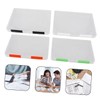 jojofuny 4PCS Box Transparent File Storage Box Portable Document Case