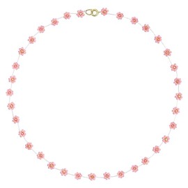 KELITCH Women Flower Bead Necklaces Hand Woven Choker Necklaces Bohemian Beach Jewelry