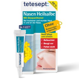 tetesept Nose Wound Ointment I For Dry & Sore Nose Skin I Wound and Healing Ointment with Dexpanthenol | Ideal for Colds and Runny Nose I Heals, Nourishes and Protects | Nose Ointment for Children and Adults | 5 g