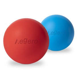 Aegero Massage Lacrosse Balls for Myofascial Release,Yoga Deep Tissue Massage,Trigger Point Therapy and Foot Plantar Fasciitis,Muscle Soreness Massager Ball (2Pack, Blue and Red)