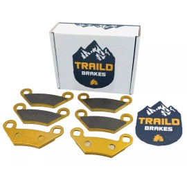 Traild Polaris Scrambler 850 2013-2024 Ceramic Brake Pad Set Front & Rear