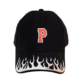MFAZ Morefaz Ltd Casual Baseball Cap Fire Hat Unisex Men Women Sport Hats Letters A-Z Alphabet (P)