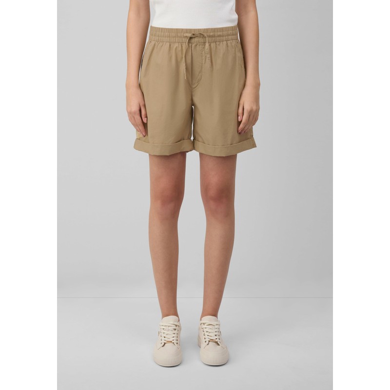 s.Oliver Lightweight Relaxed Fit Cotton Blend Shorts, light brown, 42