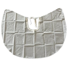 niavida Hairdressing Cape Short for Tying Combing Cape Approx. 96 x 78 Grey Beige Grey Washable Lightweight + Elegant for Hair, Cosmetics and Styling (71B Beige Grey), gray