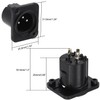 Greluma 6 PCS XLR Male 3 Pin Panel Jack XLR