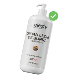 Crema Leche De Burra Hidratante 1lt Celesty® Envío Característico