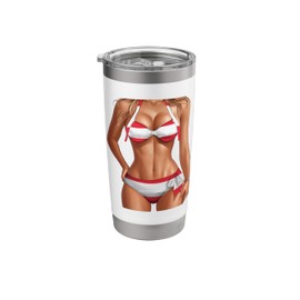 Austrian Flag Heritage Bikini Outfit for Women Austria Stainless Steel Insulated Tumbler