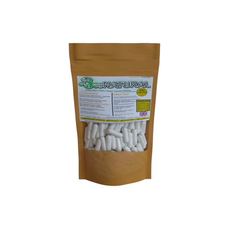 Beef Bovine 100 Hydrolyzed Collagen 1000mg Capsules