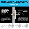 12 Pieces TOGGLER SNAPTOGGLE Drywall Anchor with included bolts for