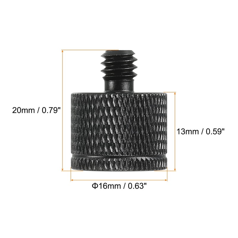 sourcing map Microphone Stand Adapter M10 Female x 1/4 Male