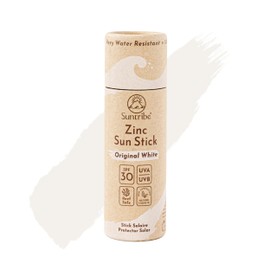 Suntribe Organic Sun Cream - Face & Sport - SPF 30, 100% Zinc - Reef Safe - 3 to 4 Ingredients - 30ml