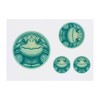 4 x 'Cute Smiling Turtle' Temporary Tattoos - Water Resistant,