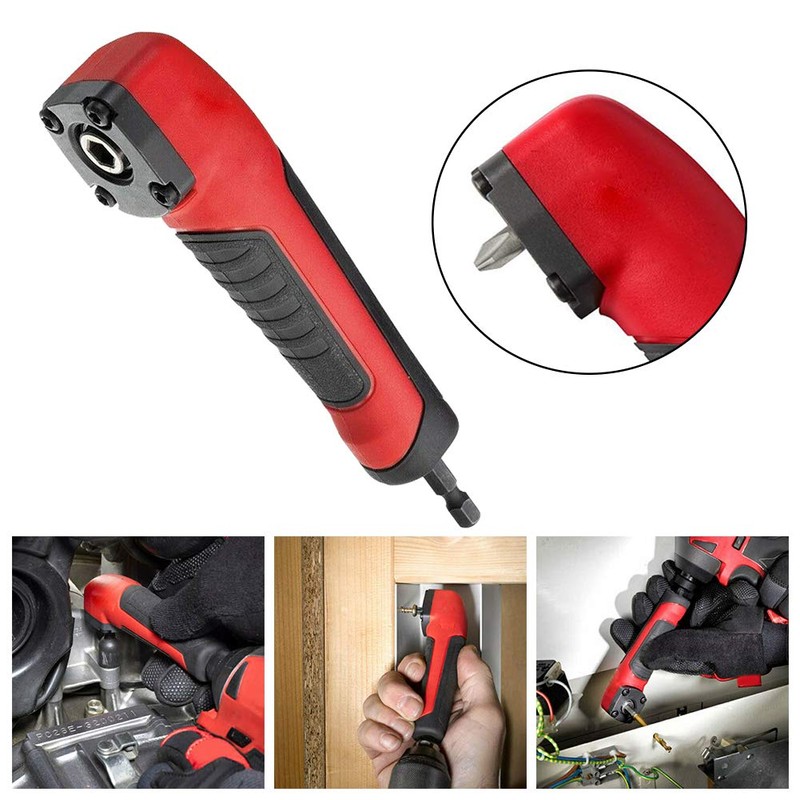 Right Angle Attachment Electric Screwdriver Repair 90 Degree Corner Device,