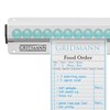 GRIDMANN 18-inch Slide Check Rack, Aluminum Restaurant Ticket Holder for