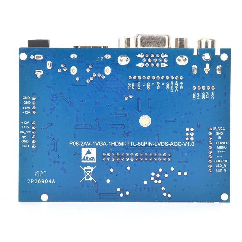 HDMI VGA 2AV Reversing Driver Board for 7inch AT070TN92 800x480