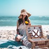 Picnic Basket with Blanket and Wine Pouch for 2 Wicker