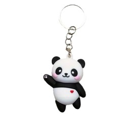 Panda Keychain Family Cute Cartoon Animal Colorful Bag Key Chain Keyring Ornament Bag Purse Charm Accessories duck