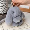 Plush Rabbit Keyring Cute Fluffy Pendant for Car Handbag Bags,