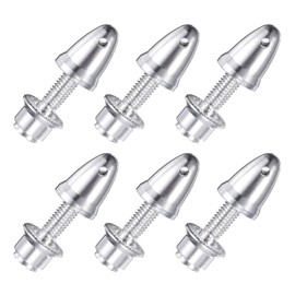 QUARKZMAN Propeller Adapter RC Aeroplane Aeroplane Spinner, 3 mm Bore and 6 mm Output Shaft Propeller Adapter Saver for Shaft Brushless Motor Speed Controller, Pack of 6