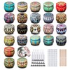 MeiGlow 24PCS 4.5oz Empty Candle Tins Jars with Lids, Wicks,
