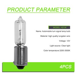 awlbed 4 PCS Car Licence Plate Light, 12V H21W LED Dash Light Reversing Light, Plug and Play Car Bulb, Universal for Most Cars (White)