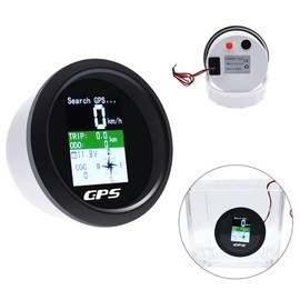 KAOLALI GPS Speedometer 85mm Boat GPS Speedometer Odometer Speed Gauge Meter Waterproof Digital MPH Knots Km/h Adjustable for Marine Car Truck Motorcycle 9-32V