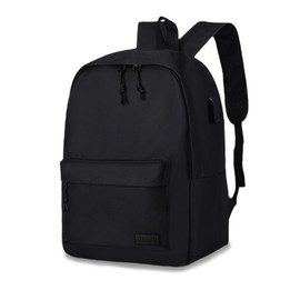 Aucuu School Backpack, Travel School Bags, Casual Rucksack with USB Charging Port, 15.6 Inch Laptop Backpack, Lightweight Rucksack Water Resistant Bookbag, College Backpack for Women Men